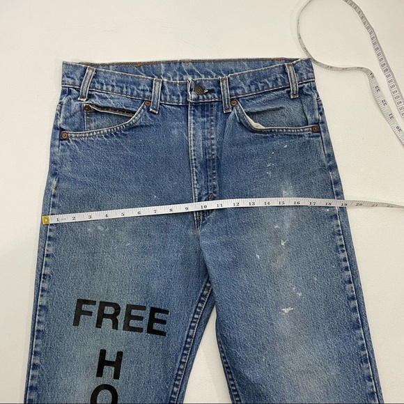 FREE HOOVER VINTAGE REPURPOSED LEVI’S JEANS - Picture 6 of 10